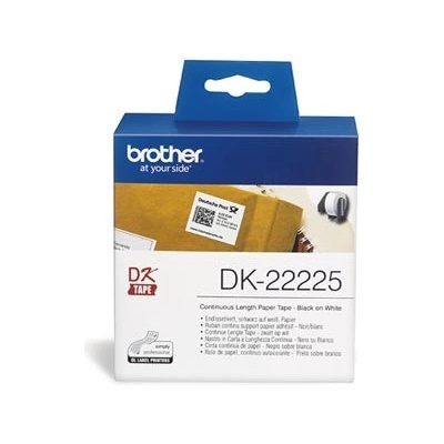 Brother papierová rolka 38mm x 30.48m, biela, 1 ks, DK22225, pre tlačiarne štítkov