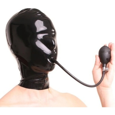 Latexová maska s nafukovacím roubíkem Anita Berg S latexová maska s tloušťkou 0,4 mm