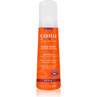 CANTU Shea Butter Curling Mousse стилизираща пяна за къдрава коса 248ml