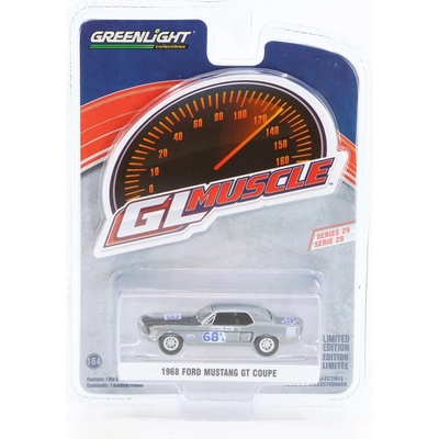 GreenLight Ford Mustang GT 68 Charlie Henry 1968 stříbrná 1:64