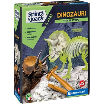 Clementoni Образователен комплект Clementoni Stiinta & Joaca - Dinozauri Triceratops (1026-50740)