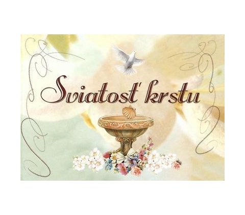 Sviatosť krstu
