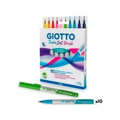 GIOTTO Комплект Химикали с Филц Giotto Turbo Soft Brush Многоцветен (10 броя)