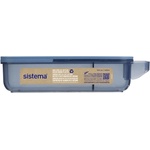 Sistema Кутия за закуски Sistema Ocean Bound Slide n Snack Divided 445 мл, синя