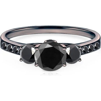 Image 1 of SAVICKI Годежен пръстен Dream: черно злато, черен диамант