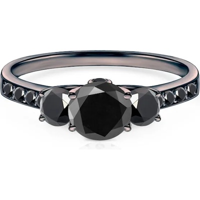 SAVICKI Годежен пръстен Dream: черно злато, черен диамант