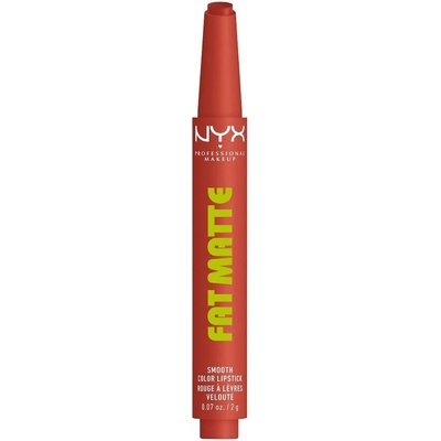NYX Professional Makeup Fat Matte Smooth Rtěnka Hnědá 2 g
