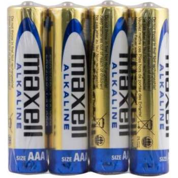 Maxell Батерии алкални Maxell ML-BA-LR03-SHRINK, AAA, LR03, 1.5V, 4бр (ML-BA-LR03-SHRINK)