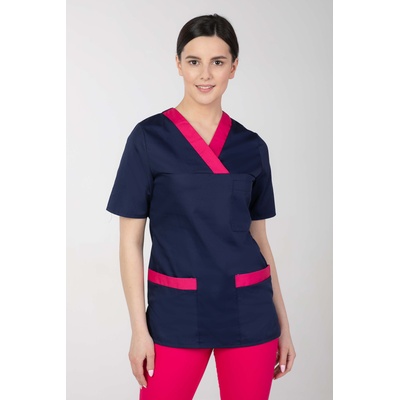 Martexd Двуцветна медицинска туника, розова - m-074p-p (m-074p-p)