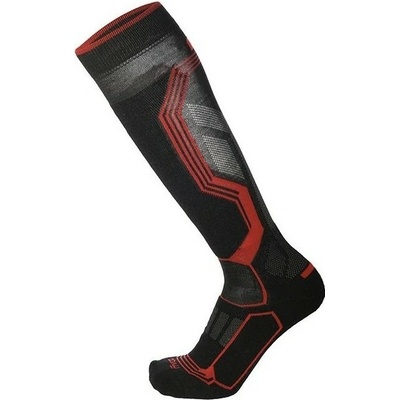 Mico CALZA SKI WARM CONTROL MEDIUM WEIGHT čierne a červené