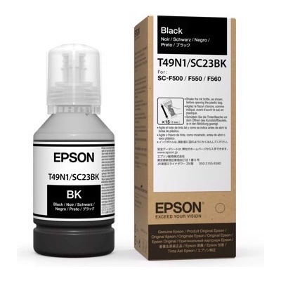 EpsonSublimation Epson Dye Sublimation ( T49N1 ) - Black 140 ml for Epson F100 & F500 (C13T49N100)