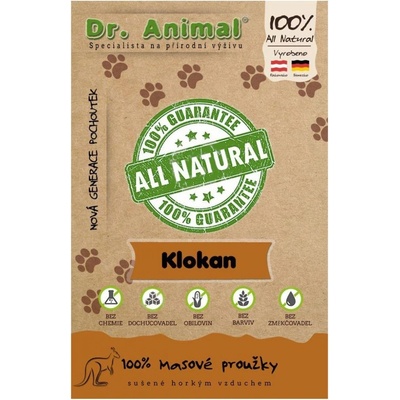 Dr. Animal Klokan mäsové prúžky 80 g
