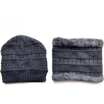 HARAHU Шапка и тунелен шал us-21440 - Сив kp21440 (us-21440)