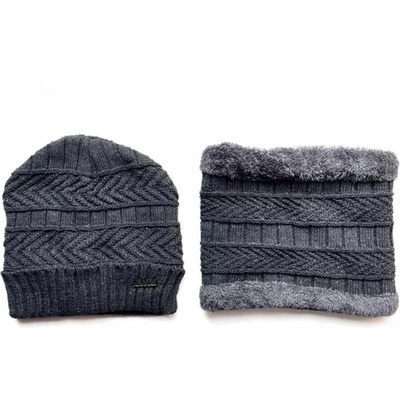 HARAHU Шапка и тунелен шал us-21440 - Сив kp21440 (us-21440)