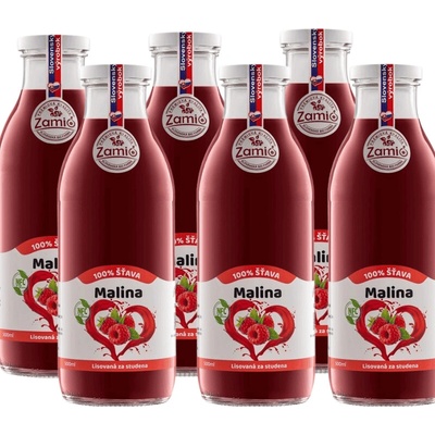 Zamio Malina šťava 6 x 500 ml