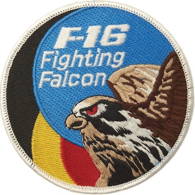 Nášivka textilní 101 Inc F-16 Fighting Falcon Belgium - barevná