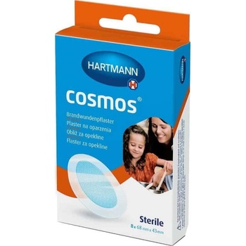 COSMOS Burns hydrogelové náplasti na popáleniny, sterilné (43 x 68 mm) 8 ks