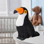 LEAN Toys Plush Toucan Bird Plush Toy Mascot Cuddly Toy White 35cm