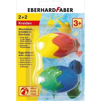 Eberhard Faber Prvé voskovky v tvare vajíčka 4 farby