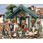 Mr. Broccoli - Puzzle Cats on the Roof - 1 000 piese