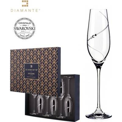 Diamante Sklenice Silhouette flétny 6 x 210 ml