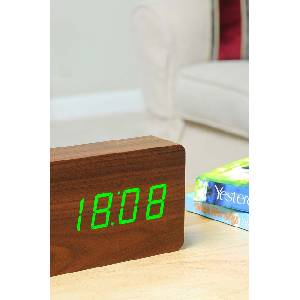 Gingko Design Настолен часовник Brick Click Clock (GK15G8) Будилник