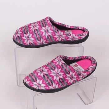 Image 1 of Пъстри дамски пантофи в сиво и цикламено