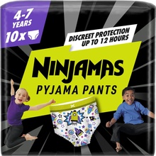 Ninjamas Pyjama Pants Kosmické lodě 7 let 17 kg-30 kg 10 ks