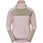 Scott Фланелка с дълъг ръкав за колоездене Scott Women's Hoodie Vertic Pro Warm Cycling jersey - Wax Pink / Portobello Beige - размер XS (156-3153-0111)