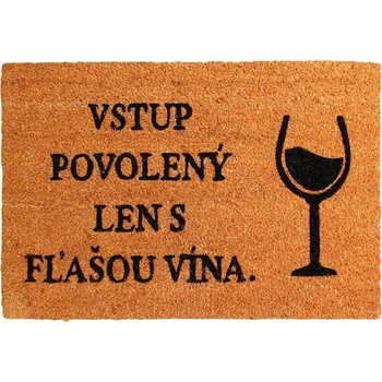 Trade Concept Kokos Ľan s lahví vína Hnedá 40 x 60 cm