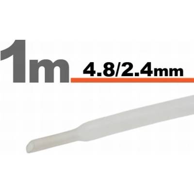 Zmršťovacia hadica 12273048TR - 4,8/2,4mm/1m - transparentná (11025T)