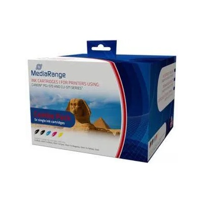 Compatible Kомплект от 5 мастилници MediaRange Multipack for Canon PGI-570 и CLI-571 с чип - MRCP570C571