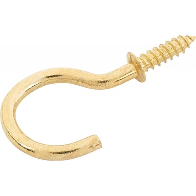 Šroubovací hák zahnutý s dorazovým kroužkem pr. 3 x 30 mm, 4 ks