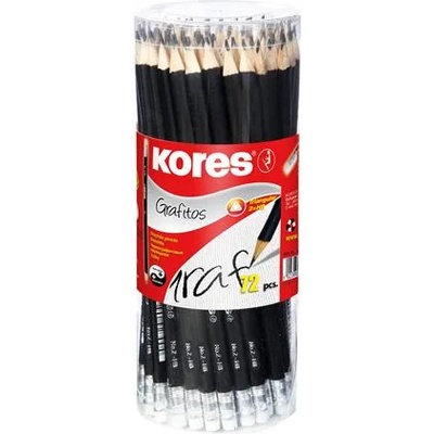 Kores Графитен молив с гума, hb, триъгълен, kores 92372 (92372)
