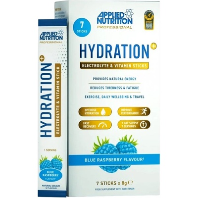 Applied Nutrition Hydration + Electrolyte & Vitamin Powder Stick Packs [7 x 8 грама] Малина и ягода