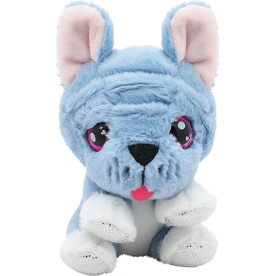 CuteKins Интерактивна плюшена играчка CuteKins Woof Runts - Френски булдог, 13 cm (35055)