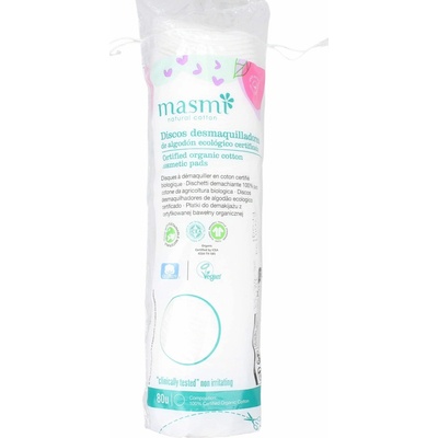Masmi kozmetické vatové vankúšiky z organickej bavlny 80 ks