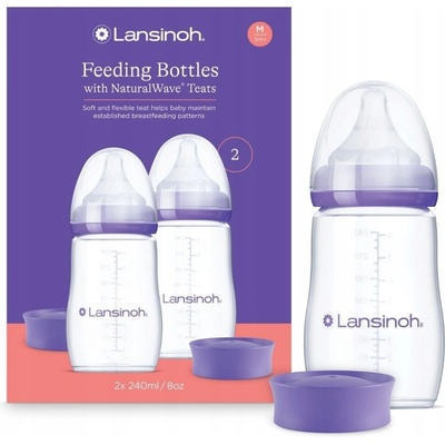 Lansinoh sada antikolikových lahví M 2 x 240 ml