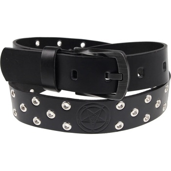 Image 1 of Leather & steel fashion колан Бафомет - Черен Пръстен - lsf2 08