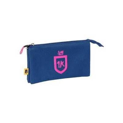 Троен Моливник Kings League 1k Син 22 x 12 x 3 cm