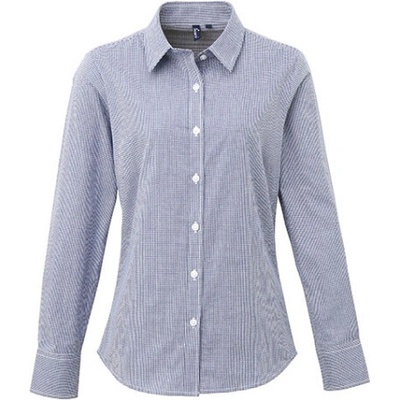 Premier Workwear Dámska bavlnená košeľa s dlhým rukávom PR320 Navy
