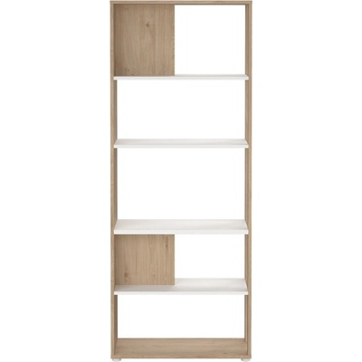 Knižnica v dekore duba v bielo-prírodnej farbe 80x205 cm Sign – Tvilum