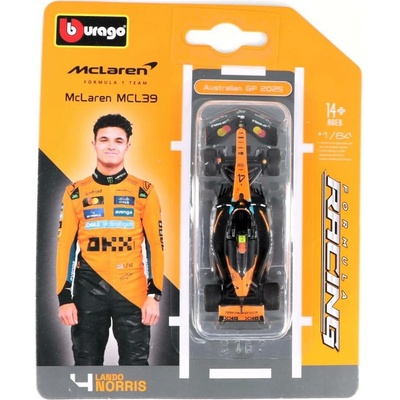 Bburago McLaren MCL39 4 L.Norris 2025 1:64