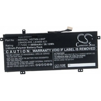 Image 1 of VHBW Батерия за HP Chromebook X360 12-B, MD02XL, 4950 mAh (888202078)