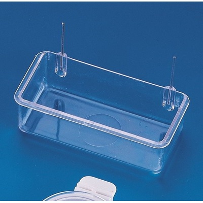 Nobby miska transparentní ptačí obdelník 10 x 4,5 x 3 cm