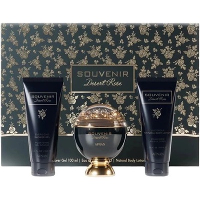 Afnan Souvenir Desert Rose EDP 100ml + Body Lotion 100ml + Shower Gel 100ml унисекс комплект