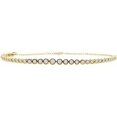 Eppi Elegantný zlatý náramok s lab-grown diamantmi Sonja BR49163