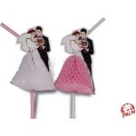 Palm Декоративни сламки 3d Мири 24 см - 100бр/пакет