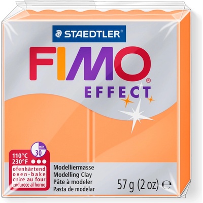 FIMO Полимерна глина Staedtler Fimo Effect, 57g, неон оранжев 401 (21896-А-НЕОН ОРАНЖ)