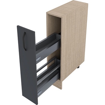 Image 1 of ИРИМ Долен кухненски шкаф бутилиера Сити МФ-Карбон мат-11-58 20 см